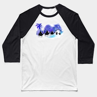 Reyes Magos Arring Nativity Baseball T-Shirt